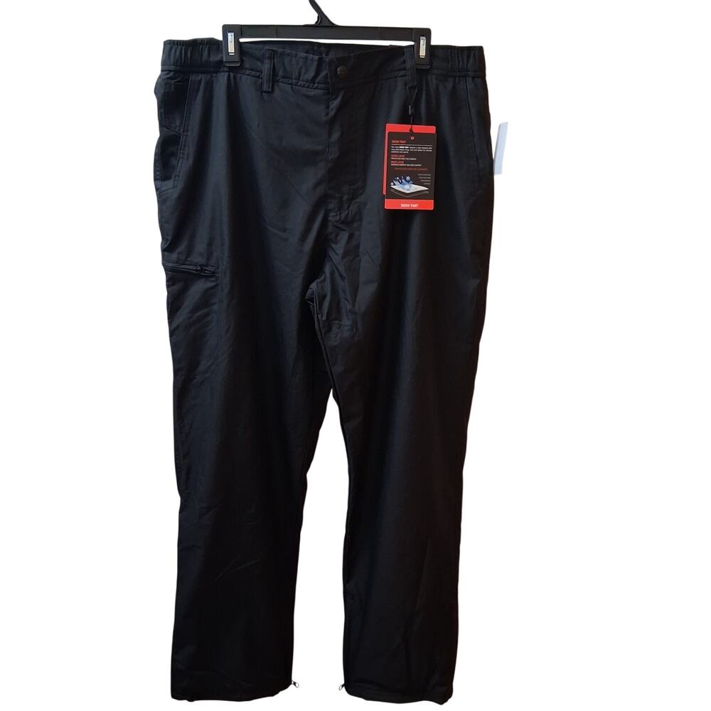 NWT ZeroXposur Snowmass Men Black Ski/Snow Pant Fleece Lining Water Resistant-XL